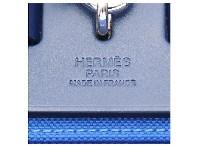 Hermès Hermes Herbag Zip PM Letournée 2-Way Handtasche Blau Marineblau - Ansicht 4