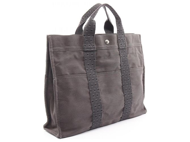 Hermès Saco Tote Hermes Herline MM Marrom - vista 2