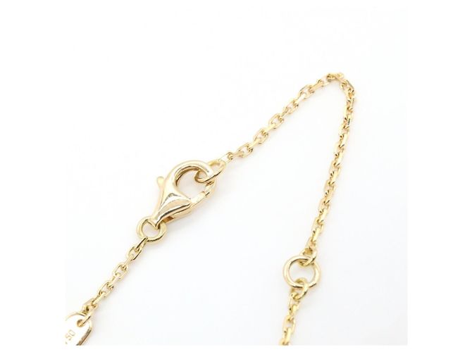 Van Cleef & Arpels Vintage Alhambra Malachit Halskette Golden Grün - Ansicht 4
