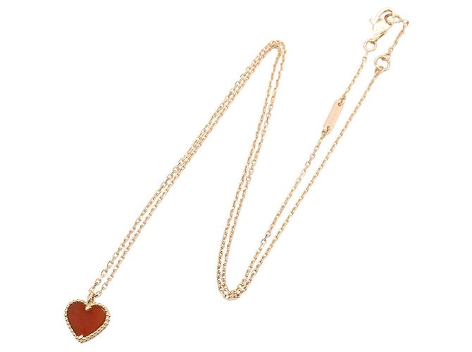 Collana Sweet Heart Carnelian Van Cleef & Arpels Rosso D'oro - vista 2