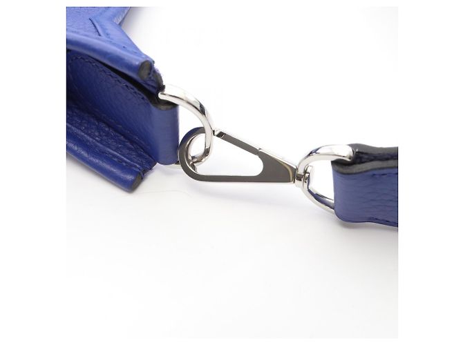 Hermès Hermes Evelyne 3 Trois GM Blue Electric Shoulder Bag - vista 7