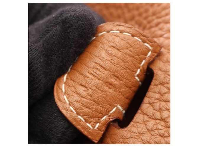 Hermès Borsa a tracolla Hermes Evelyne 3 Trois PM Gold Marrone - vista 5