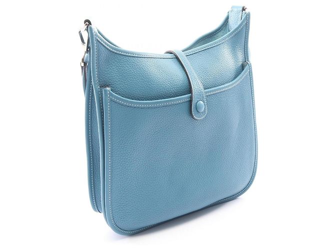 Hermès Hermes Evelyne 3 Trois PM Blue Jean Shoulder Bag - vista 2
