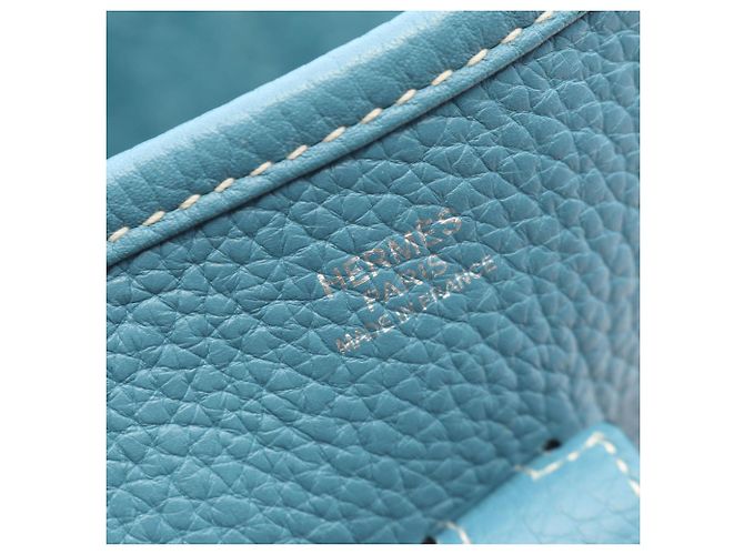 Hermès Hermes Evelyne 3 Trois PM Blue Jean Shoulder Bag - vista 4