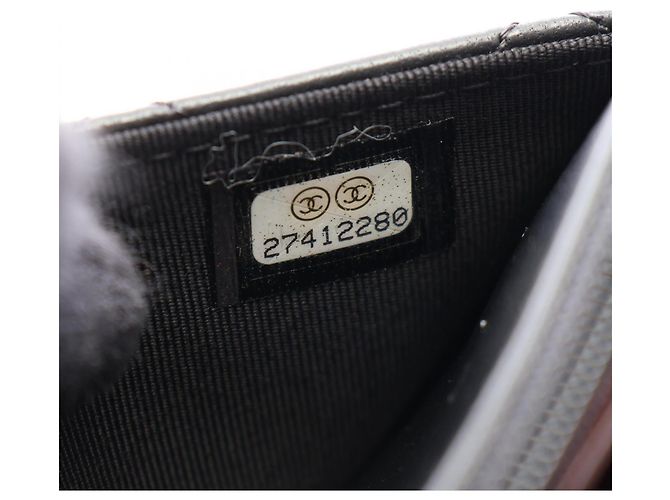 Borsa a tracolla Chanel Matelassé in pelle d'agnello nera Nero - vista 5