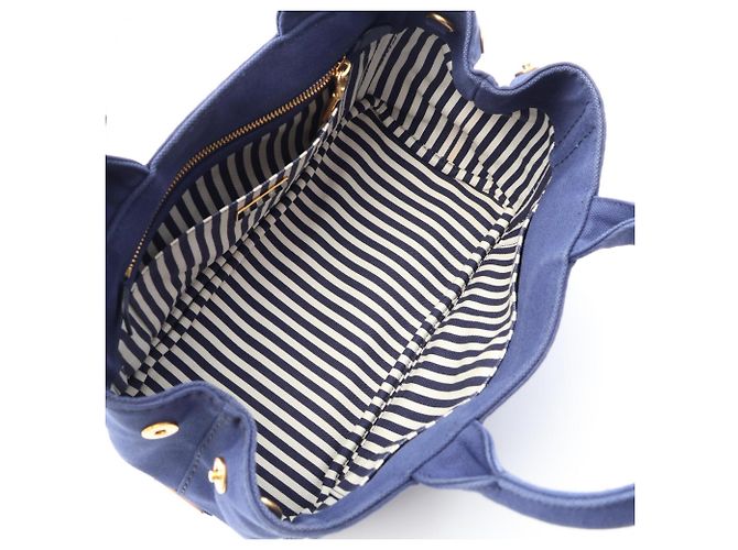 Bolso Tote 2-Way Prada CANAPA Azul marino - vista 3