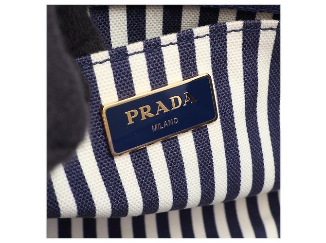 Bolso Tote 2-Way Prada CANAPA Azul marino - vista 4