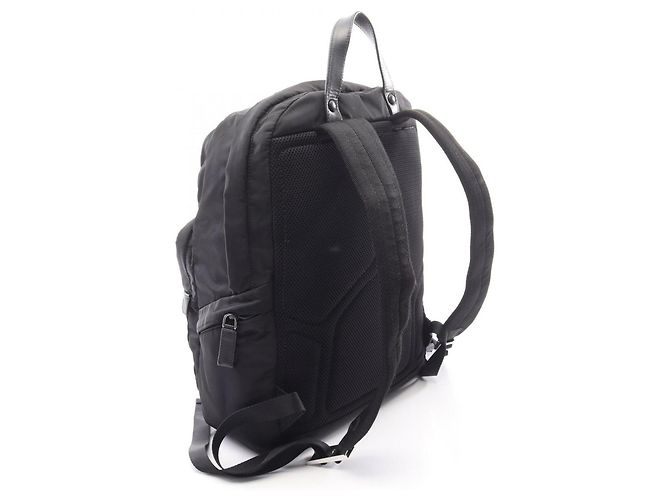 Saffiano Mochila Prada Re-Nylon Preto - vista 2