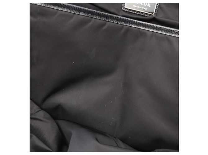 Saffiano Mochila Prada Re-Nylon Preto - vista 5