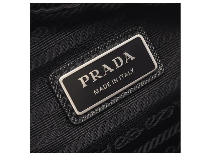 Saffiano Bolsa de Ombro Prada Re-Nylon Preto - vista 4