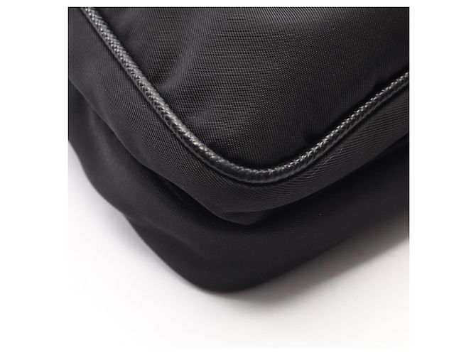 Saffiano Bolsa de Ombro Prada Re-Nylon Preto - vista 6