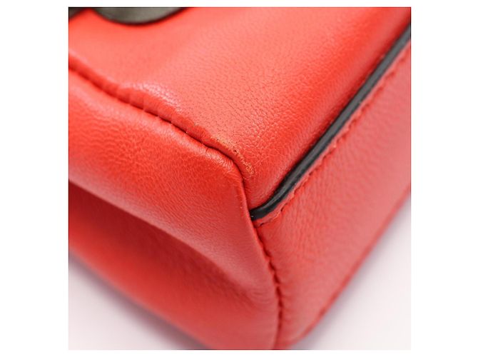 Borsa Fendi Micro Peekaboo 2-Way Rosso Multicolore - vista 6