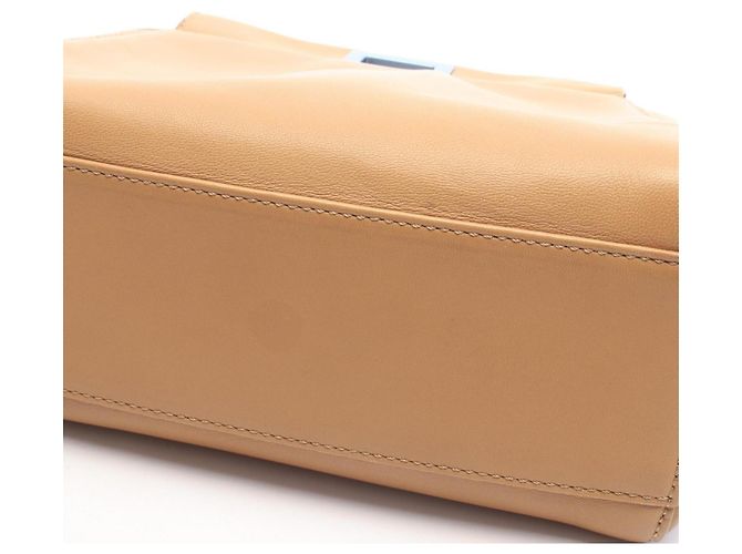 Borsa Fendi Mini Peekaboo 2-Way Marrone Blu - vista 6