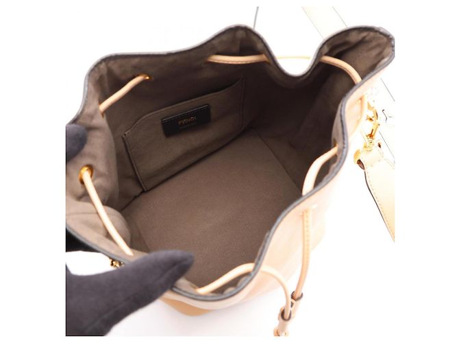 Fendi Montresor Schultertasche Beige - Ansicht 3