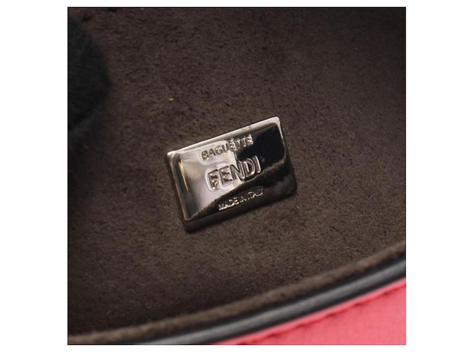 Borsa a mano 2-Way Fendi Double Micro Baguette Rosa Bianco Multicolore - vista 5