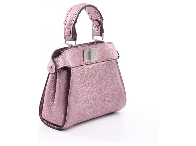 Borsa a mano 2-Way Fendi Peekaboo Nano Rosa - vista 2