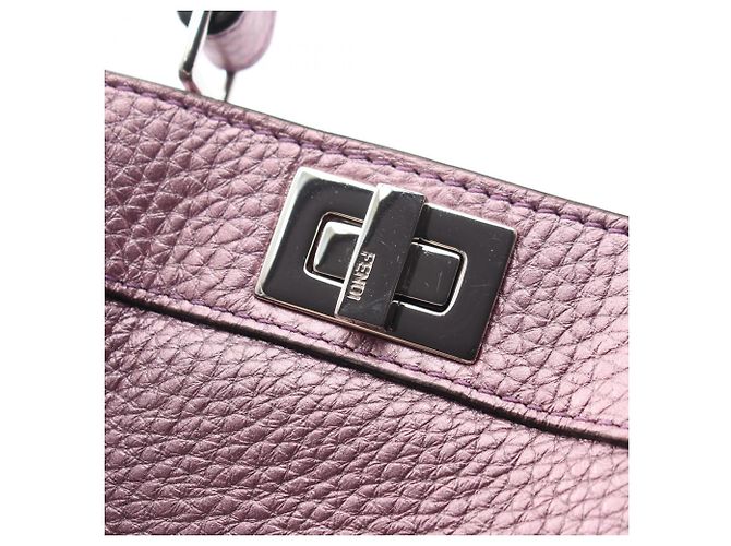 Borsa a mano 2-Way Fendi Peekaboo Nano Rosa - vista 9