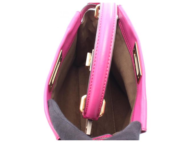 Borsa Fendi Peekaboo Regular 2-Way Rosa - vista 3