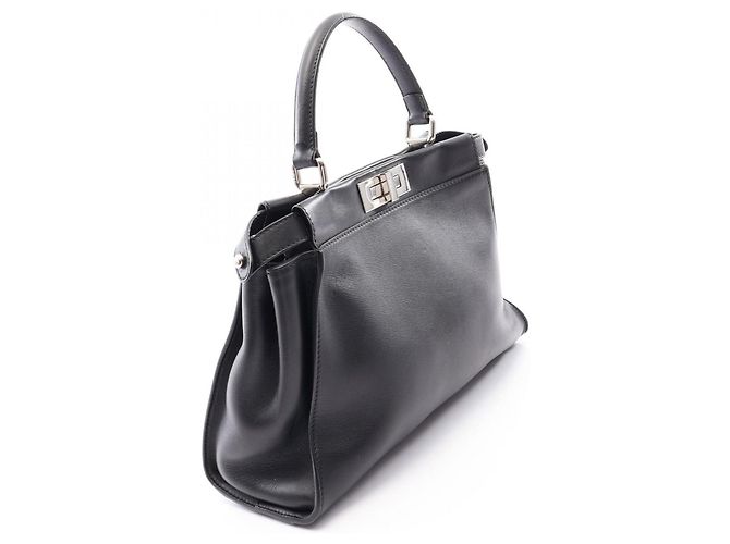 Borsa Fendi Peekaboo Regular Monster Eye Nero - vista 2