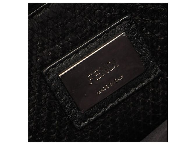 Borsa Fendi Peekaboo Regular Monster Eye Nero - vista 4
