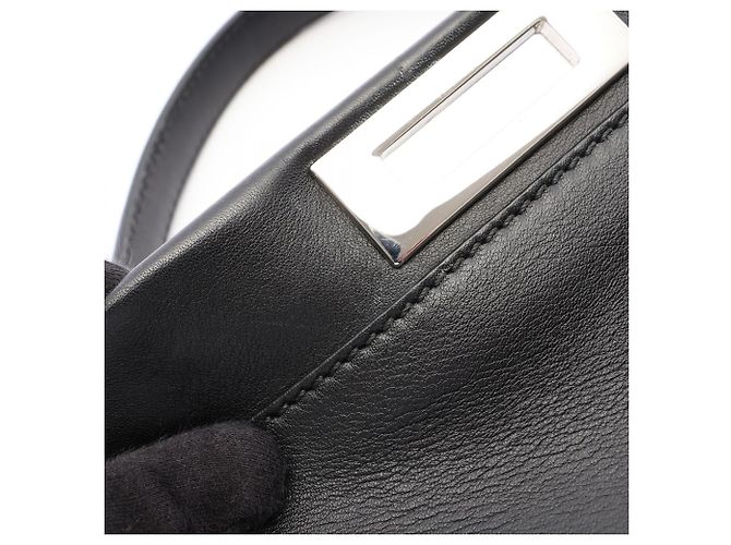 Borsa Fendi Peekaboo Regular Monster Eye Nero - vista 8