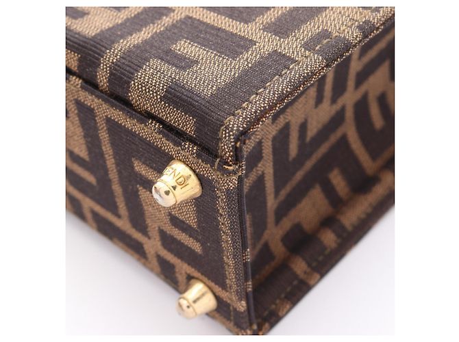 Borsa Fendi Zucca 2-Way Marrone - vista 6