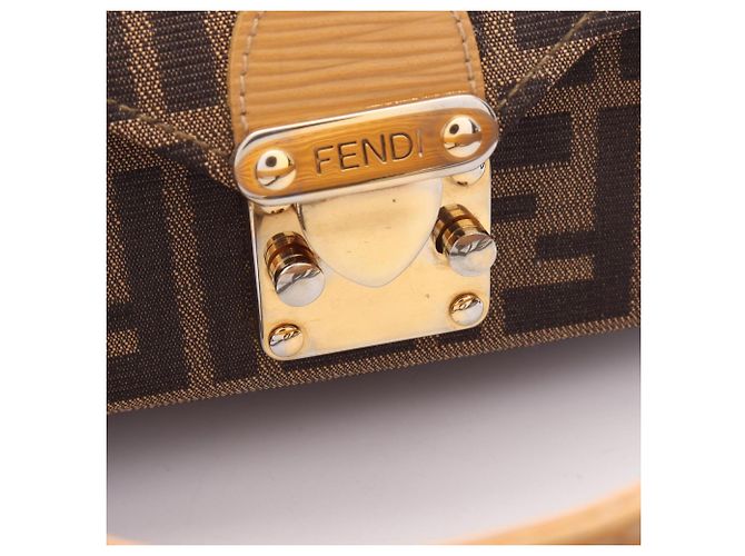 Borsa Fendi Zucca 2-Way Marrone - vista 8