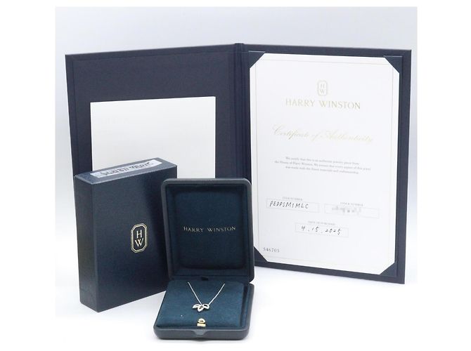 Collar Mini Lily Cluster Harry Winston Plata - vista 4