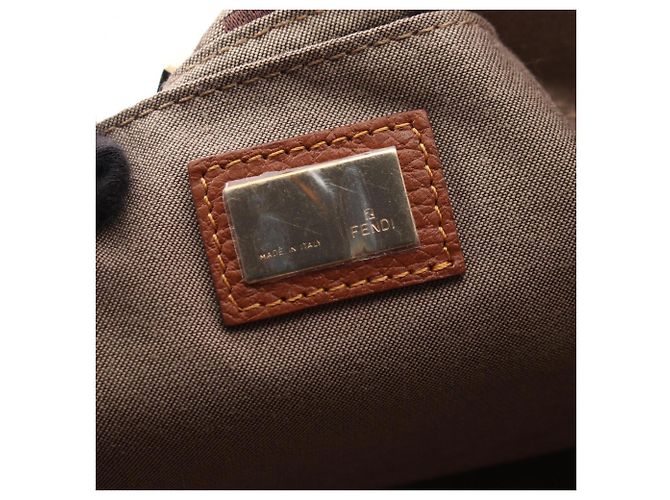 Fendi Zucchino Tote Bag Braun Beige - Ansicht 4