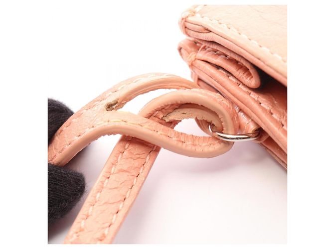 Borsa a tracolla Pochette Balenciaga in pelle arancione - vista 8