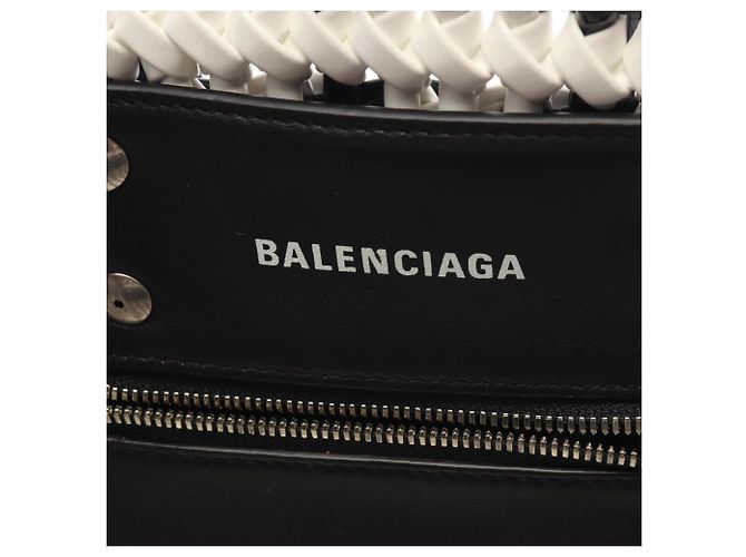 Everyday Balenciaga BISTRO XXS Bistro Basket Bag Nero Bianco - vista 4
