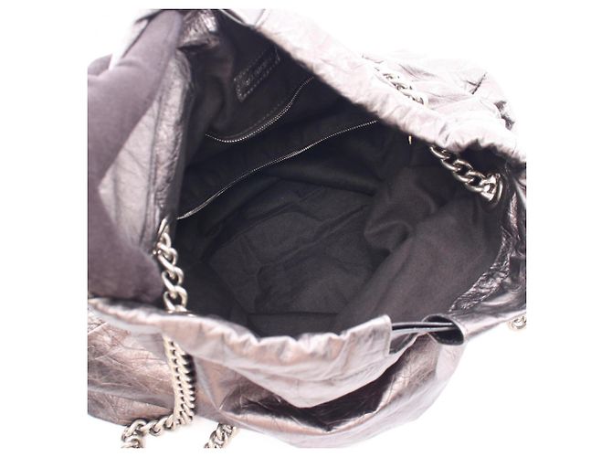 Borsa Tote Balenciaga Crush Metallic Marrone Metallico - vista 3