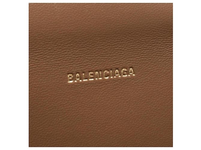 Borsa 2-Way Balenciaga Hourglass XS Marrone Beige - vista 4