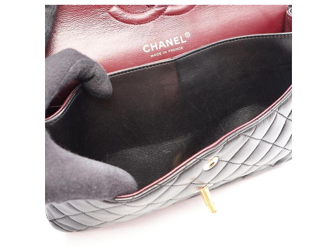 Borsa a tracolla Chanel Matelassé Double Flap Nero - vista 7