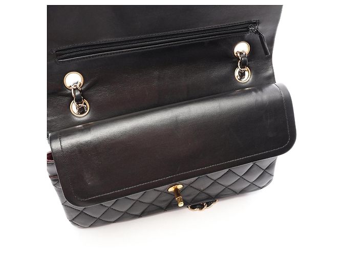 Borsa a tracolla Chanel Matelassé Double Flap Nero - vista 8