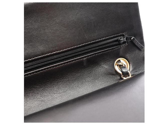 Borsa a tracolla Chanel Matelassé Double Flap Nero - vista 9