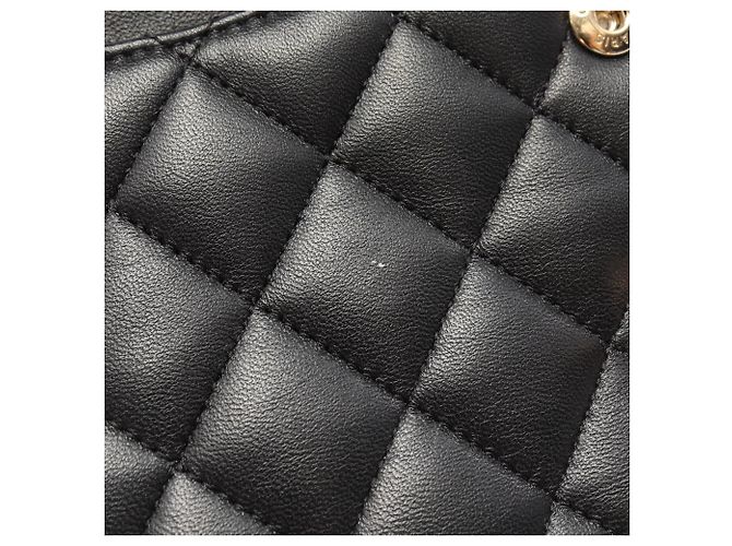 Borsa a tracolla Chanel Matelassé Double Flap Nero - vista 10