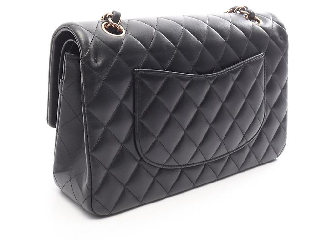 Borsa a tracolla Chanel Matelassé Double Flap Nero - vista 2
