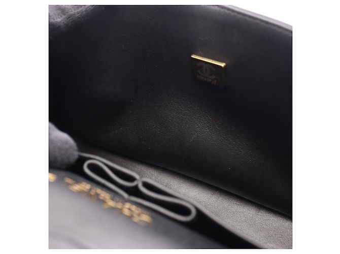 Borsa a tracolla Chanel Matelassé Double Flap Nero - vista 6