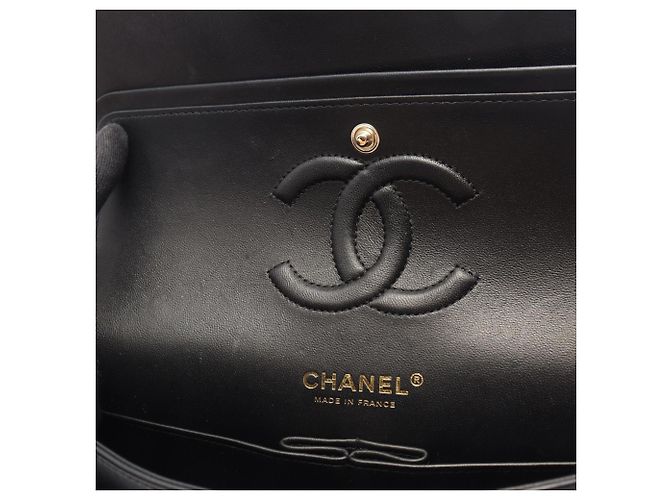 Borsa a tracolla Chanel Matelassé Double Flap Nero - vista 7