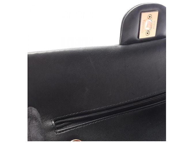 Borsa a tracolla Chanel Matelassé Double Flap Nero - vista 8
