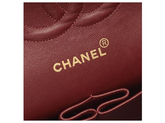 Borsa a tracolla Chanel Matelassé Double Flap in pelle d'agnello nera Nero - vista 4