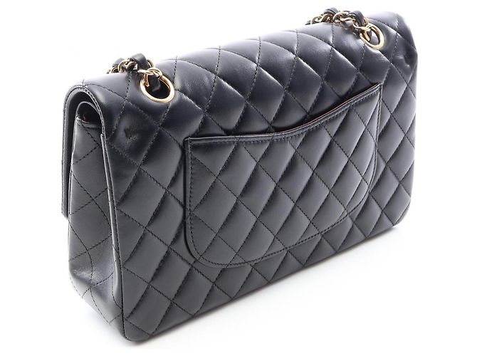 Chanel Matelassé Double Flap Schultertasche Schwarz - Ansicht 2