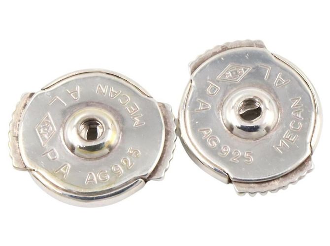 Hermès Pendientes Hermes Echappé PM en plata de ley - vista 4