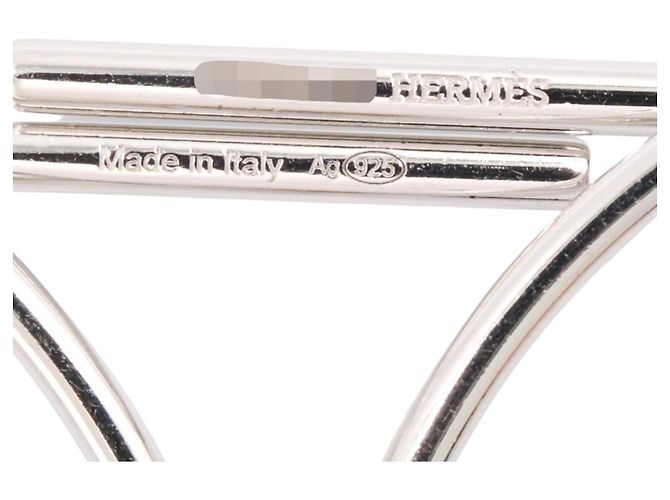 Hermès Pendientes Hermes Echappé PM en plata de ley - vista 5