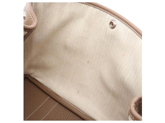 Hermès Borsa Tote Hermes Garden Party TPM Marrone - vista 8