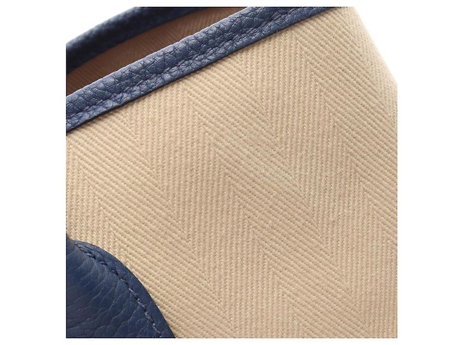 Hermès Borsa Tote Hermes Garden Party TPM Cle Blue Brighton Crudo - vista 10