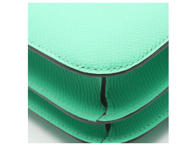 Hermès Bolso de hombro Hermes Constance 3 Mini Vert Comic Verde - vista 8