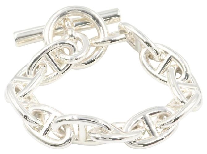 Hermès Bracciale con Charms Hermes Chaine d'Ancre TGM 12-Link Argento - vista 2