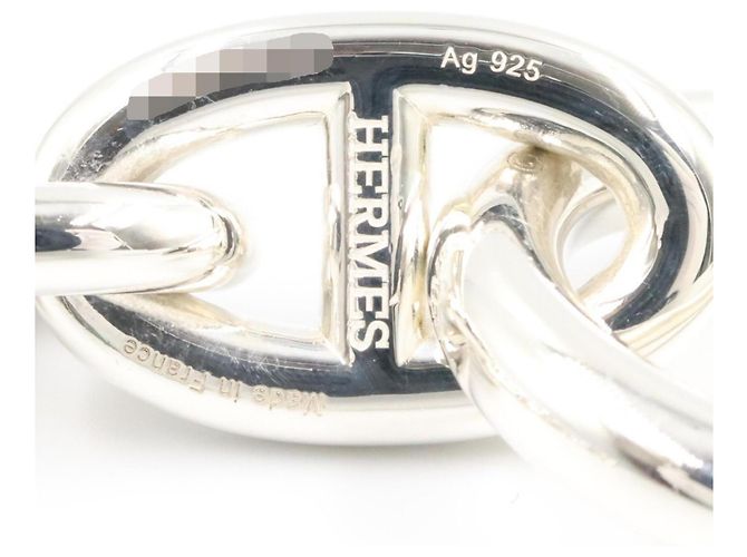 Hermès Bracciale con Charms Hermes Chaine d'Ancre TGM 12-Link Argento - vista 4
